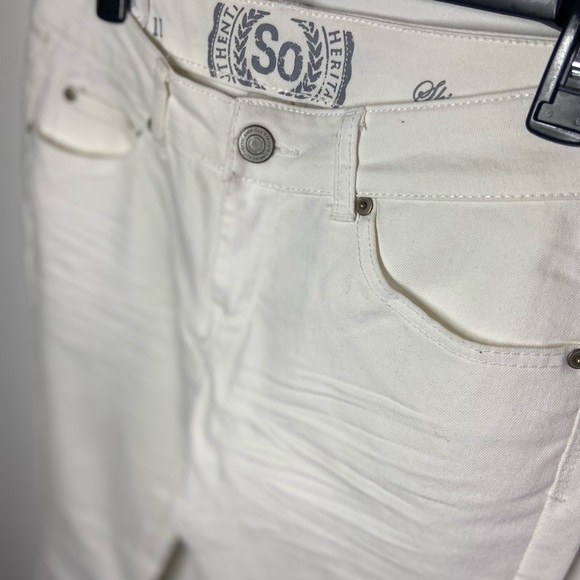 White Distressed Jeans - Picture 2 of 4